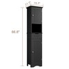 ChooChoo 67" Tall Bathroom Storage Cabinet, Narrow Bathroom Cabinet with