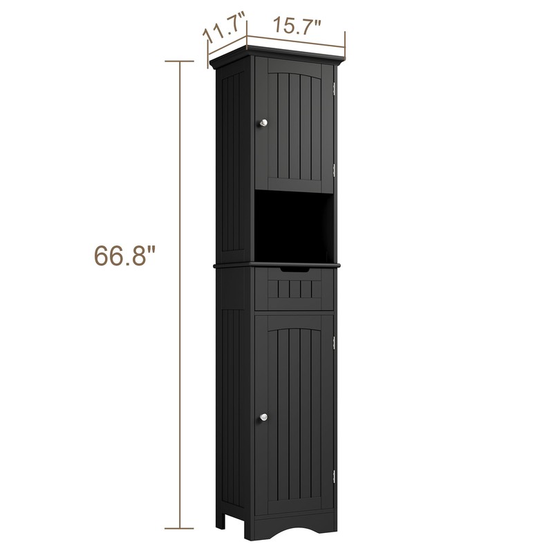 ChooChoo 67" Tall Bathroom Storage Cabinet, Narrow Bathroom Cabinet with