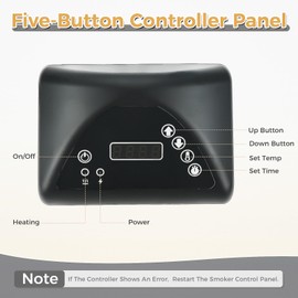 MOOTVGOO 9907160014 Digital Control Panel Replacement for Masterbuilt MB20071317, 20071117, 21071218, 20071217, 20072318 Electric Digital Smoker