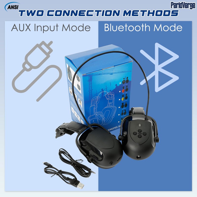 Hard Hat Ear Muffs, Earmuffs for Noise Reduction for Hard