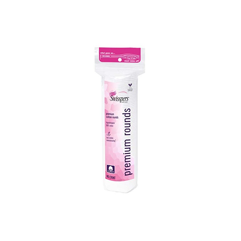 Swisspers - Círculos premium 100% de algodón hipoalergénico, 240 unidades