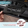 Car Door Window Glass Lift Button Panel Trim Cover Compatible