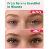 Katzenaugen-Wimpern-Cluster, Wispy Einzelwimpern, DIY Dünne Band-Cluster, Wimpernextensions mit D-Curl, Fluffige
