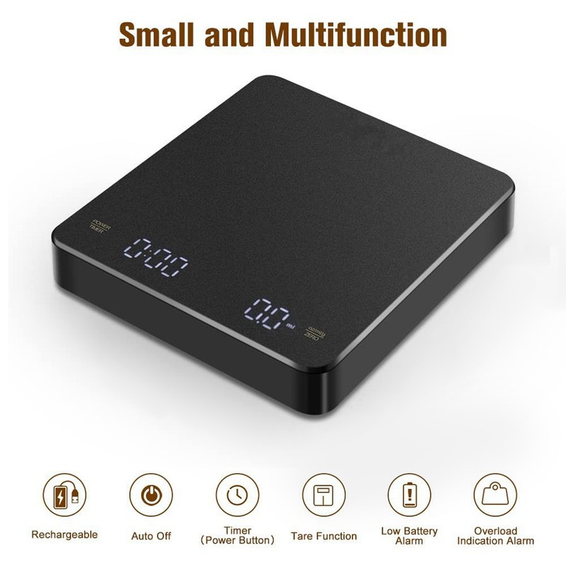 Electronic Digital Food Scale LED Multi Functional Timer Accurate Intelligent