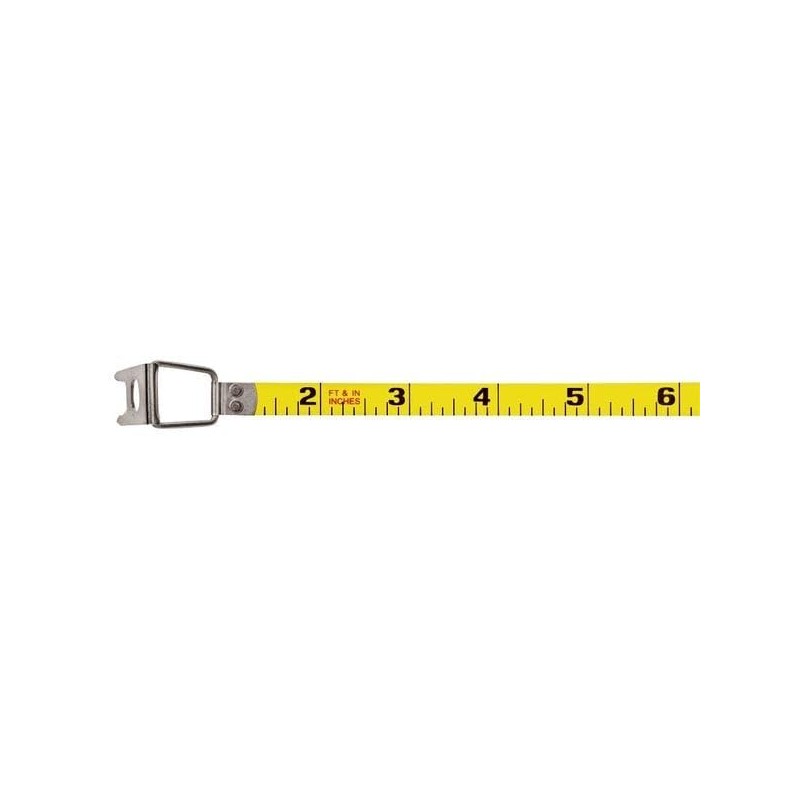 Long Tape Measure, 3/8 in x 50 ft, Orange