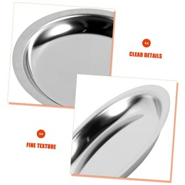 COLLBATH Stainless Steel Tea Bag Dish Metal Tea Saucer Tea Bag Holder Coffee Saucers Tea Bag Coaster Coffee Accessories Teaset Coasters Tea Bag Container Desktop Cup Mat Tea Bag Tray