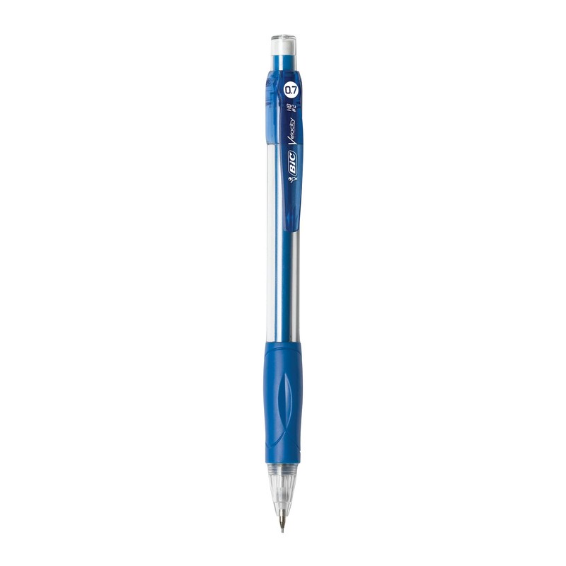 BIC Velocity Mechanical Pencil, HB #2, 0.70 mm, Blue Barrel,