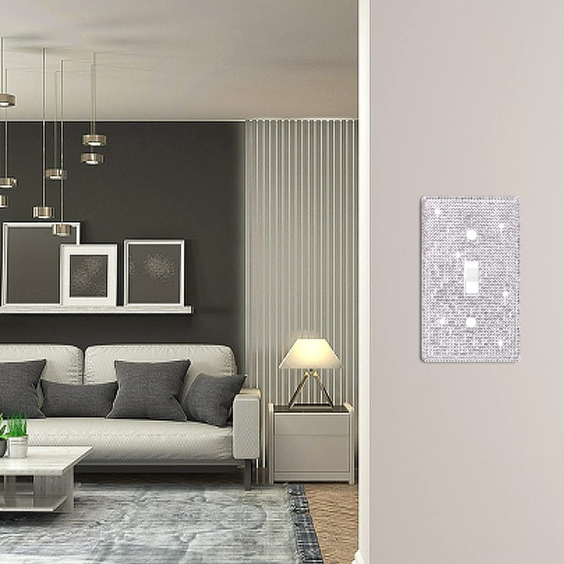 Dengduoduo Wall Plates Light Switch Cover Decorative Outlet Covers, Shiny