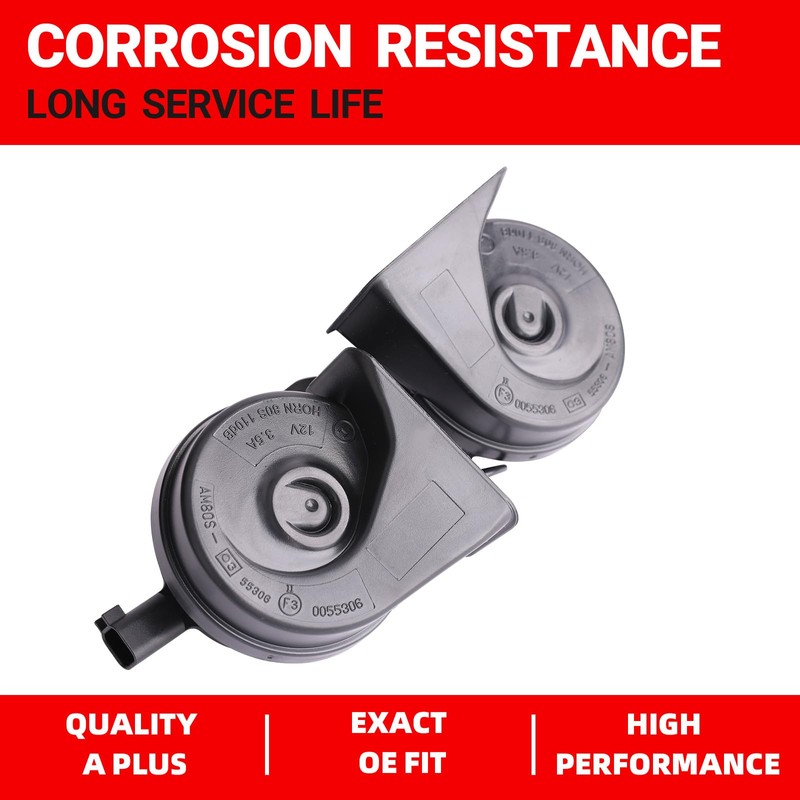 Mocar7 Horn Assembly With Bracket Compatible with Dodge RAM 1500