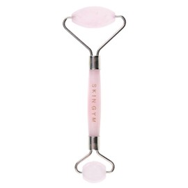 Skin Gym Face Roller for Wrinkles and Lifting - Anti-Aging Face Massager Skin Care Beauty Tool - Boost Radiance, Rejuvenate Skin, Sculpt, Lift and Define, Rose Quartz