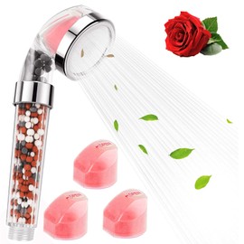 Balm Refills for Shower Heads, Refreshing, Skin-Friendly, Filters for Hair Care, Vitamin C Filters, Pink, Pack of 3