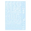 Hikyu Parts TR3-A-WHI TR Decal 3 Alphabet White 1 Piece
