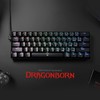 Redragon K630 Dragonborn 60% Wired RGB Gaming Keyboard, 61 Keys
