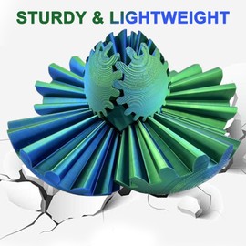 3D Printed Gear Sphere Fidget Toy - 8CM Portable Gear Ball, Steampunk Whirling Wonder Fidget Gearsphere, Torque Ball Turning Toys, Stress Relief Toys for kids Adults Home Travel Anxiety ADHD