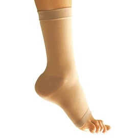 MANIFATTURA BERNINA Variform 1504 Compression Socks Elastic Ankle Band Tubular Ankle Compression Support Cotton, beige