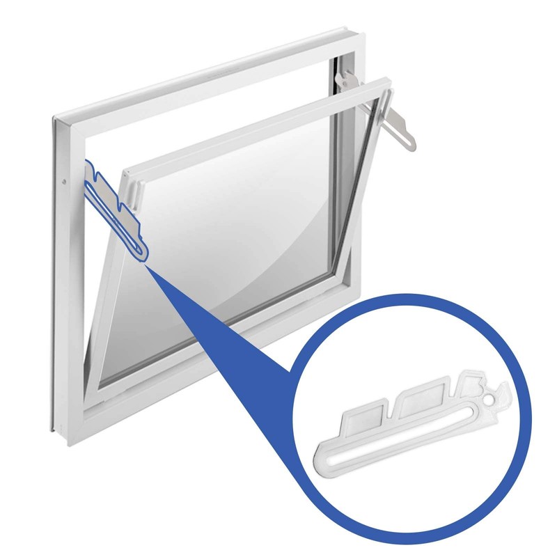 Tipping Scissors White Replacement Parts Set Suitable for Basement Windows