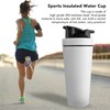 Sports Insulated Water Cup 750ml Double Layer Threaded Mouth Stainless