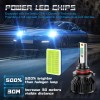AuureLamp Ice blue 9012 HIR2 LED Headlight Bulbs High Low