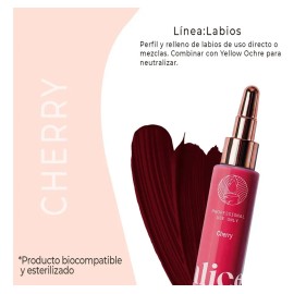Pigmentos Alice Cosmetics Microblading Labios Cherry 2 Piezas