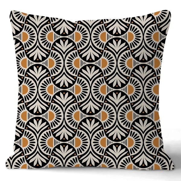 QTDHKDAZD Boho Black and White Pillow Cover 18x18, Boho Sunset