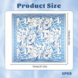 LXUEJIE Women Head Hair Scarf, Hair Bandanas Scarf for Women, Neck Silk Satin Head Scarves for Sleeping Handbags Scarfs 27.5"