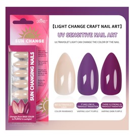 Short Press on Nails French Tip Nails - Full Cover Nude Acrylic False Nails for Women and Girls 24 Nail Kit, Reusable