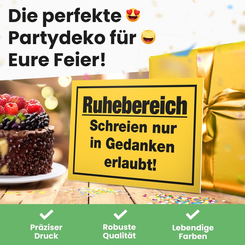 DankeDir! Resting Area Sign Plastic 30 x 20 cm -