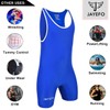 Jayefo Adult Wrestling Singlet (X-Large, Blue)