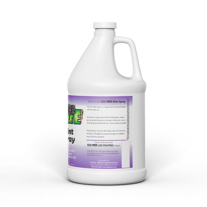 Nit Free Mint Head Lice Spray Refill (Peppermint, 128-Ounce)