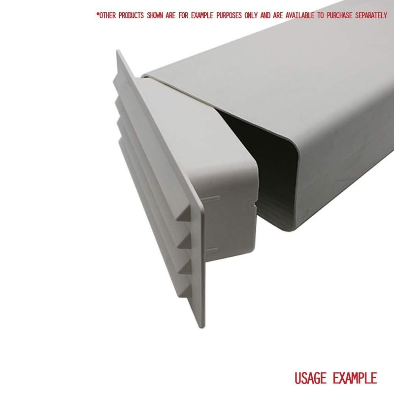 Kair White Airbrick Grille with Damper Flap for 150mm x