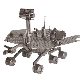 Tenyo T-MN-069 Metallic Nano Puzzle, Culture, Science, and Architecture Series, NASA Mars Exploration Car, Spirit/Opportunity, Stainless Steel, No Adhesive, Thickness 0.6 m (0.2 m), Ultra Precision Laser Processing, Craft Works, 3D Model, Brass