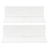 2Pcs Clear Floating Shelf Acrylic Fine Surface Delicate Modern Transparent