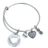 Infinity Collection Mother Daughter Jewelry, Mother Daughter Bangle Heart Charm-