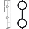 Affordable Stair Parts - Contemporary Two Ring Stair Iron Balusters
