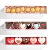 RomanticBaking 50 Pack Long Strawberry Boxes Macaron boxes Truffle Boxes
