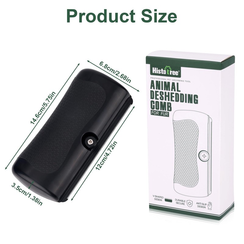 BOXOB Pet Deshedding Brush, Grooming Shedding Remover Brush for Dogs,