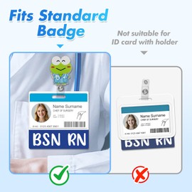 Toykee 5 Pack BSN RN Badge Buddy Card Holder - Horizontal Bachelor of Science in Nursing Accessories Blue ID Name PVC Clear Identification Tags for Hospital Work