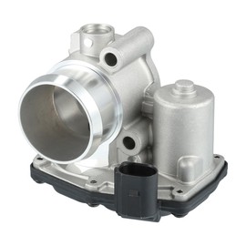 A ABSOPRO Throttle Body Assembly No.CM5Z-9E926-A Throttle Body Actuator for Ford EcoSport 1.0L L3 - Gas 2018-2021 Aluminum Alloy Silver Tone