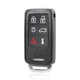TOP-VIGOR Keyless Entry Remote Control Car Key Fob Replacement Compatible with Volvo S80 V50 V70 XC60 XC70 XC90 2007 2008 2009 2010 2011 2012 2013, 902Mhz ID46 Chip 6 Button for KR55WK49264