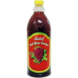 Sadaf Vinegar Red Wine, 32-Ounce (Pack of 6)