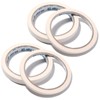 White Nail Art Adhesive Tapes Set - 4 Pcs with