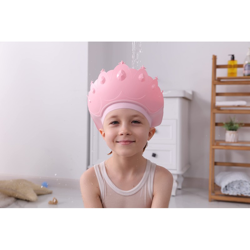 Baby Shower Cap Shield, Baby bath set shower cap/water cup/massage
