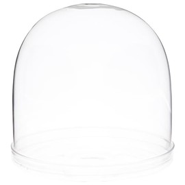 Plymor 5.5" x 5.5" Glass Display Dome Cloche (Clear Glass Tray Base)