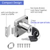 Litensh Cam Lock with Key Alike, Security Cabinet Lock Cupboard