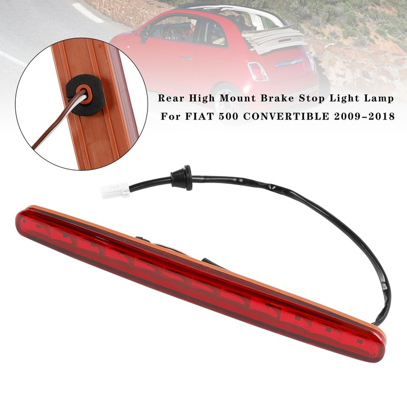 Topteng Rear High Mount Brake Stop Light Lamp Suitable for