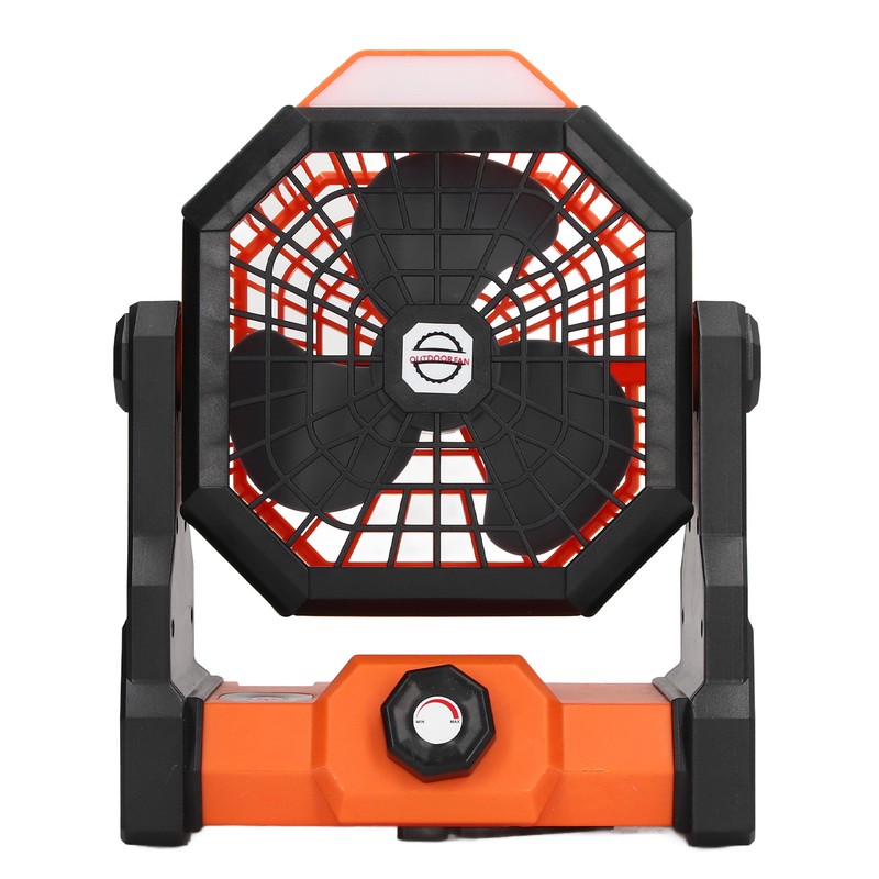 Outdoor Portable Fan Stepless Speed Control High Wind Fan Camping