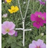 Unbranded Stainless Steel Tree Branch Cross Pendant Nature-Inspire