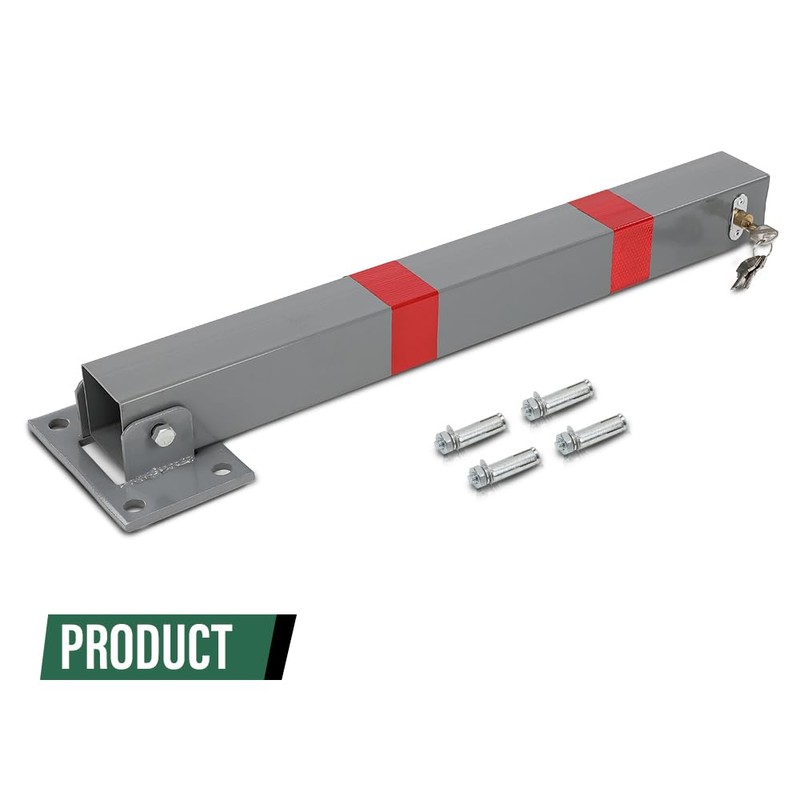 Safety Bollard Post Steel Folding Parking Barrier Lockable Car Bollard