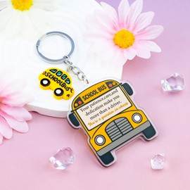 OWIGIU Bus Driver Appreciation Gifts for Women Thank You School Bus Driver Gifts for Bus Drivers Keychain Retirement Christmas Gift Ideas