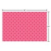 American Greetings Birthday Wrapping Paper Sheets with Gridlines, Pink Patterns